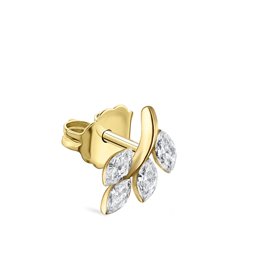 Diamond Vine Stud Earring - Image 14