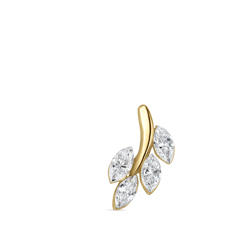 Diamond Vine Stud Earring - Image 15