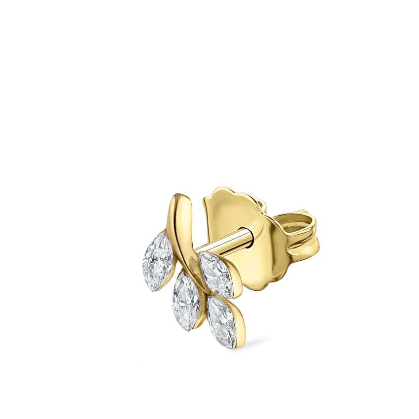 Diamond Vine Stud Earring - Image 17