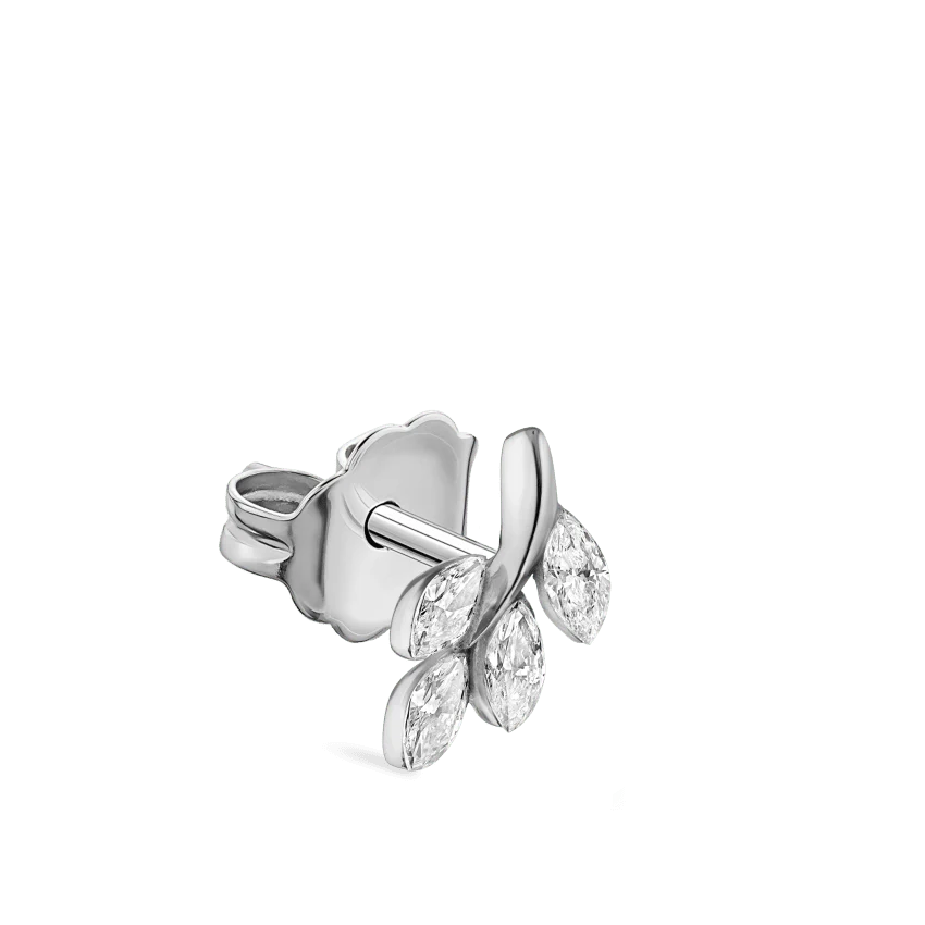 Diamond Vine Stud Earring - Image 3