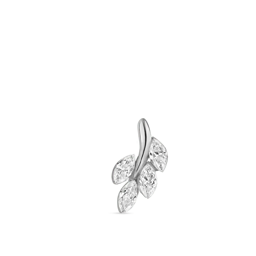 Diamond Vine Stud Earring - Image 4