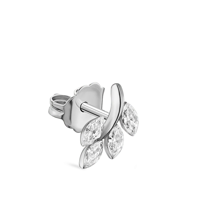Diamond Vine Stud Earring - Image 5