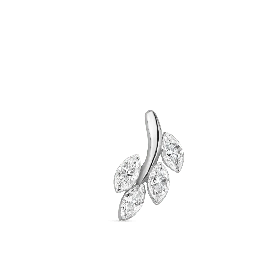 Diamond Vine Stud Earring - Image 6