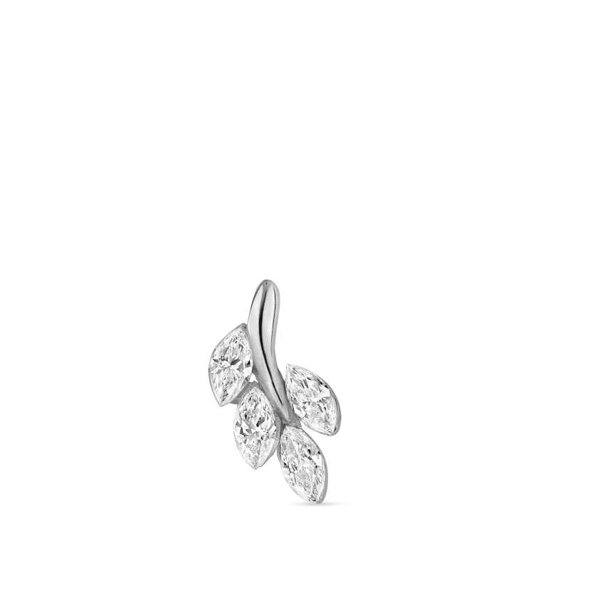 Diamond Vine Stud Earring - Image 8