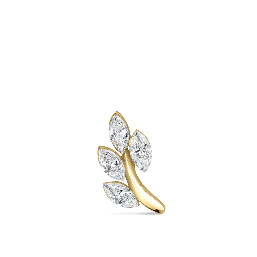 Diamond Vine Threaded Stud Earring - Image 35