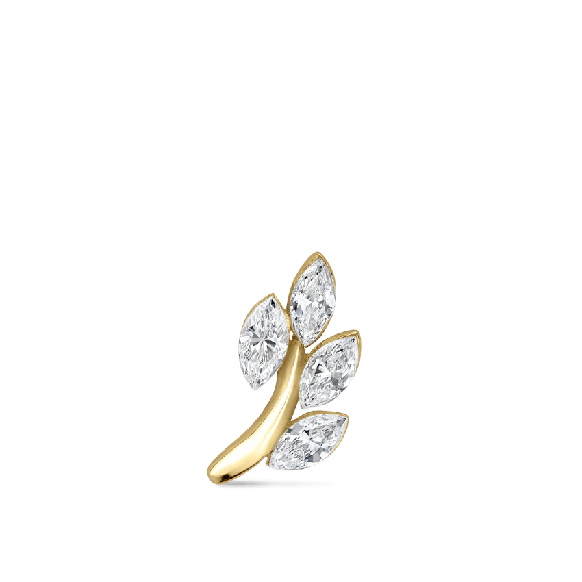 Diamond Vine Threaded Stud Earring - Image 42