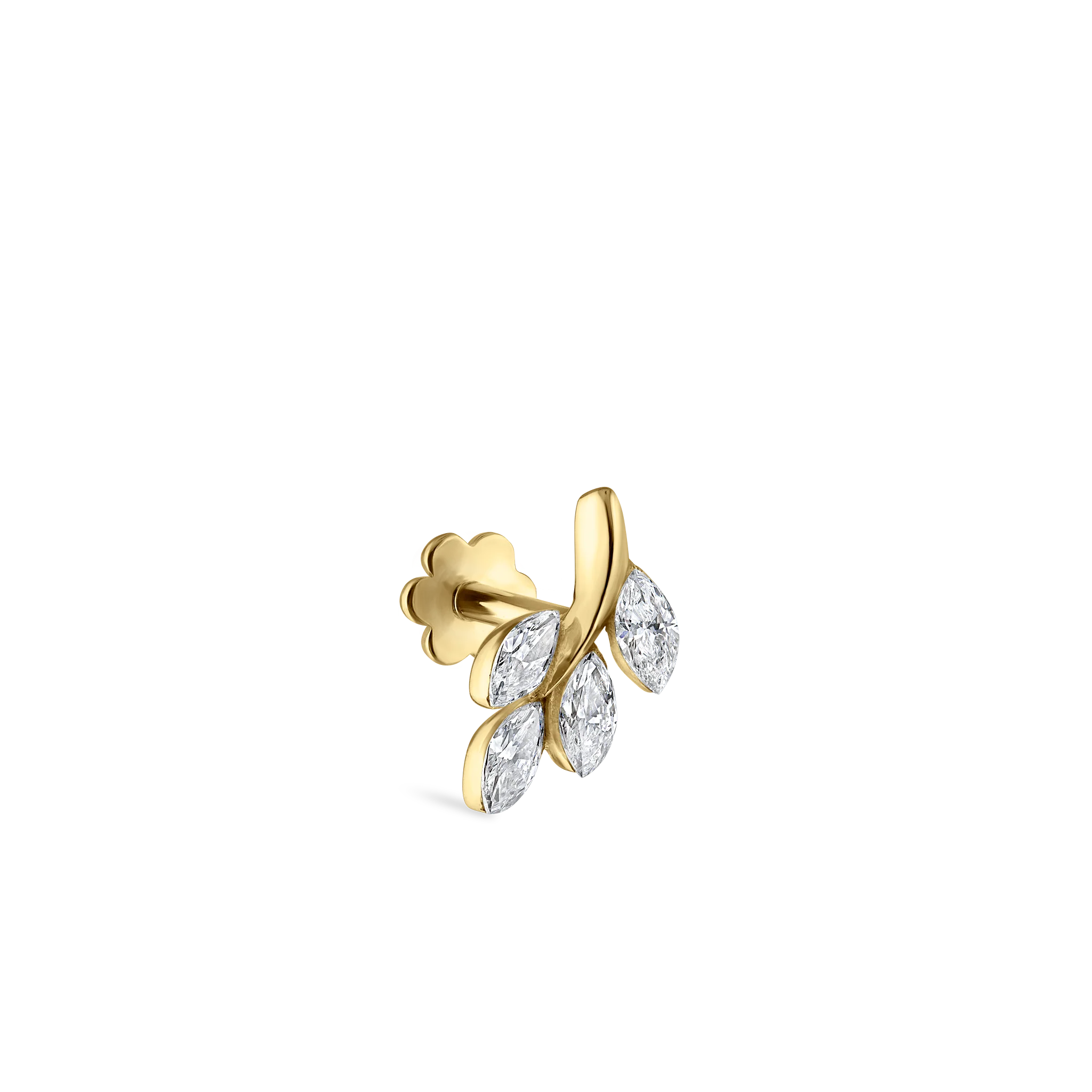 Diamond Vine Threaded Stud Earring - Image 62