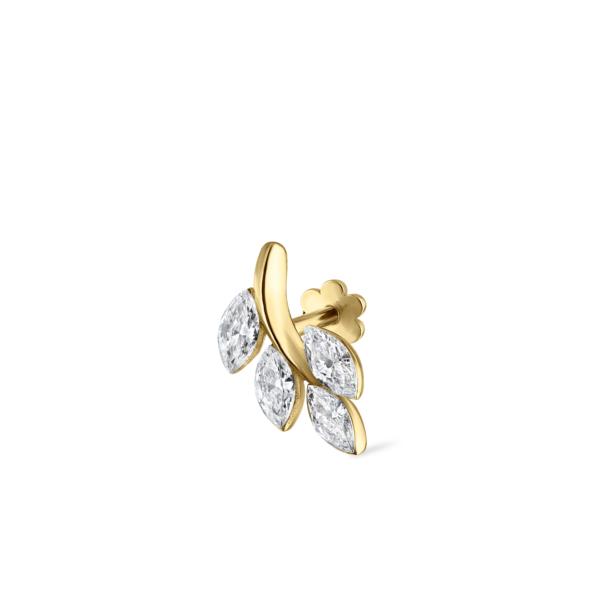 Diamond Vine Threaded Stud Earring - Image 65