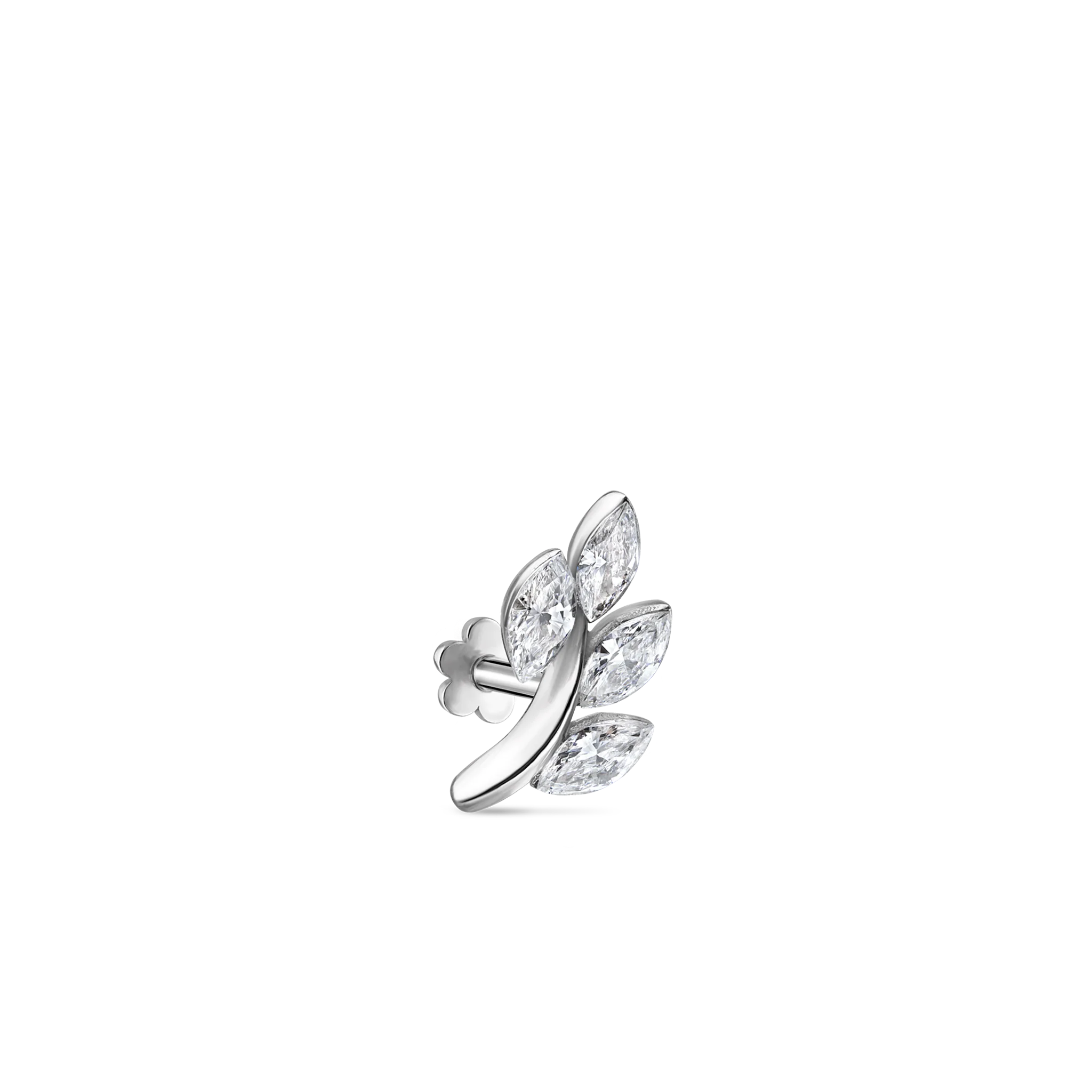 Diamond Vine Threaded Stud Earring - Image 67