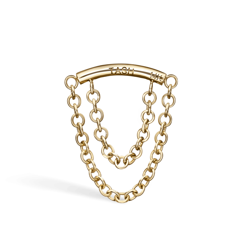 Double Chain Threaded Stud Drape With Titanium Backing - Image 13