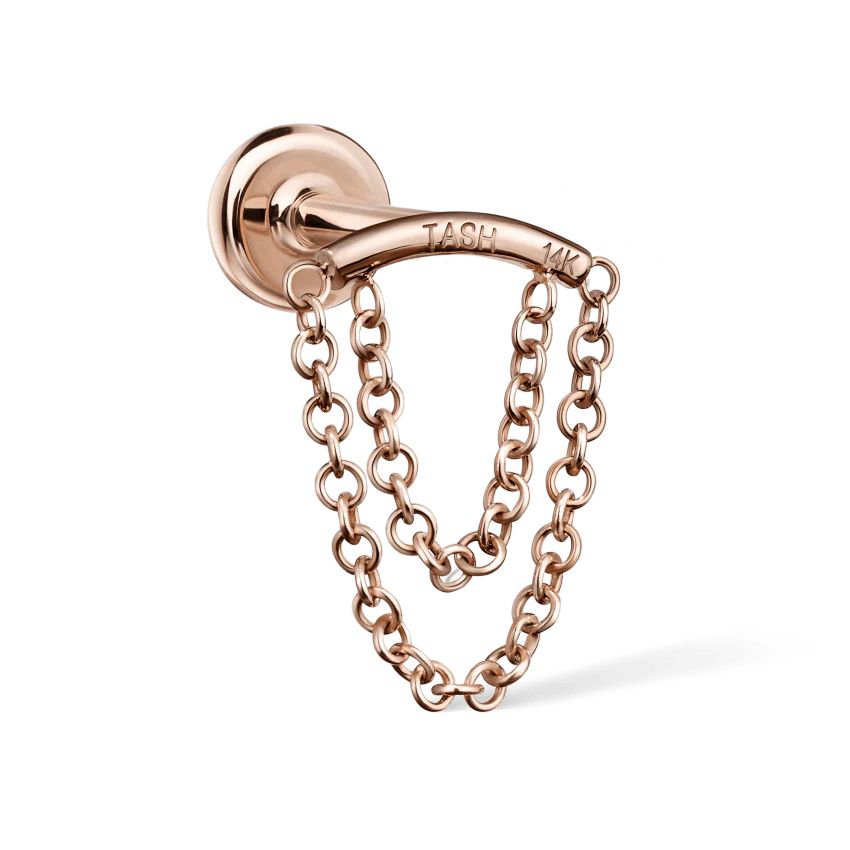 Double Chain Threaded Stud Drape With Titanium Backing - Image 18