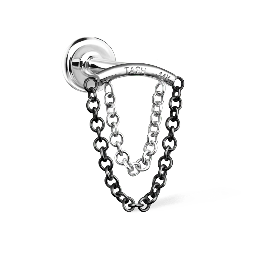 Double Chain Threaded Stud Drape With Titanium Backing - Image 26