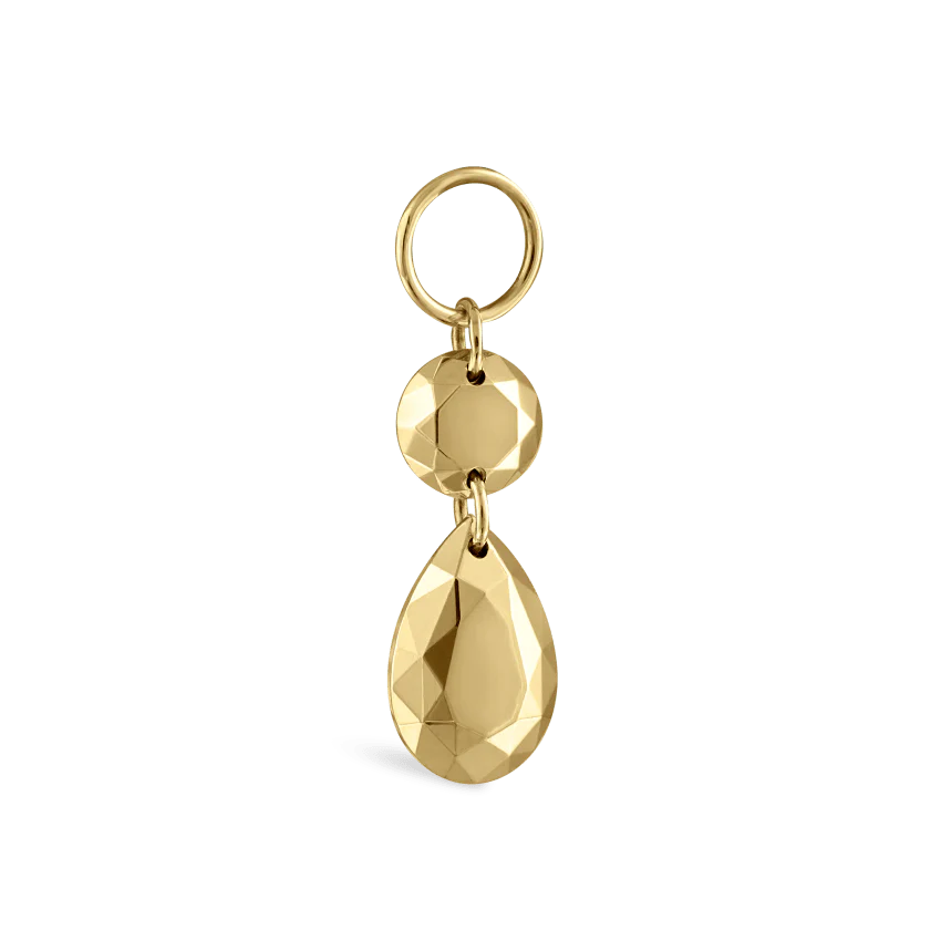 Double Faceted Gold Charm - Image 6