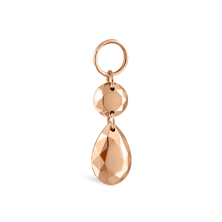 Double Faceted Gold Charm - Image 8