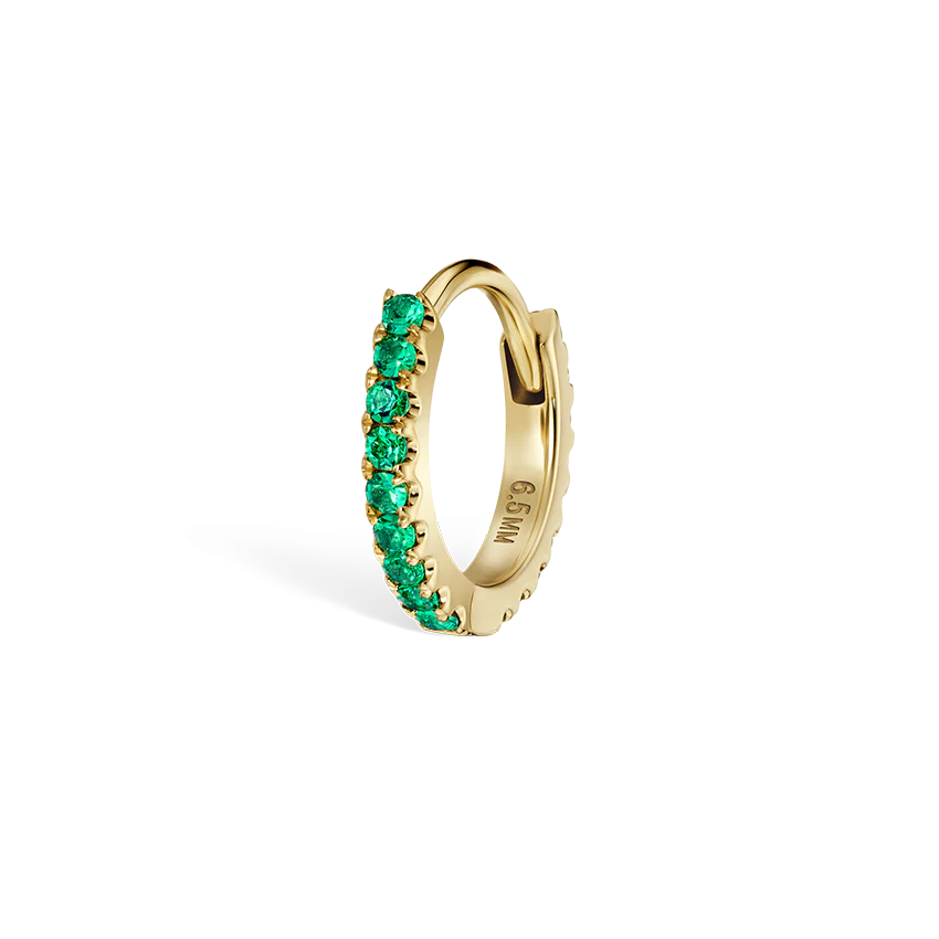 Emerald Eternity Hoop Earring - Image 14