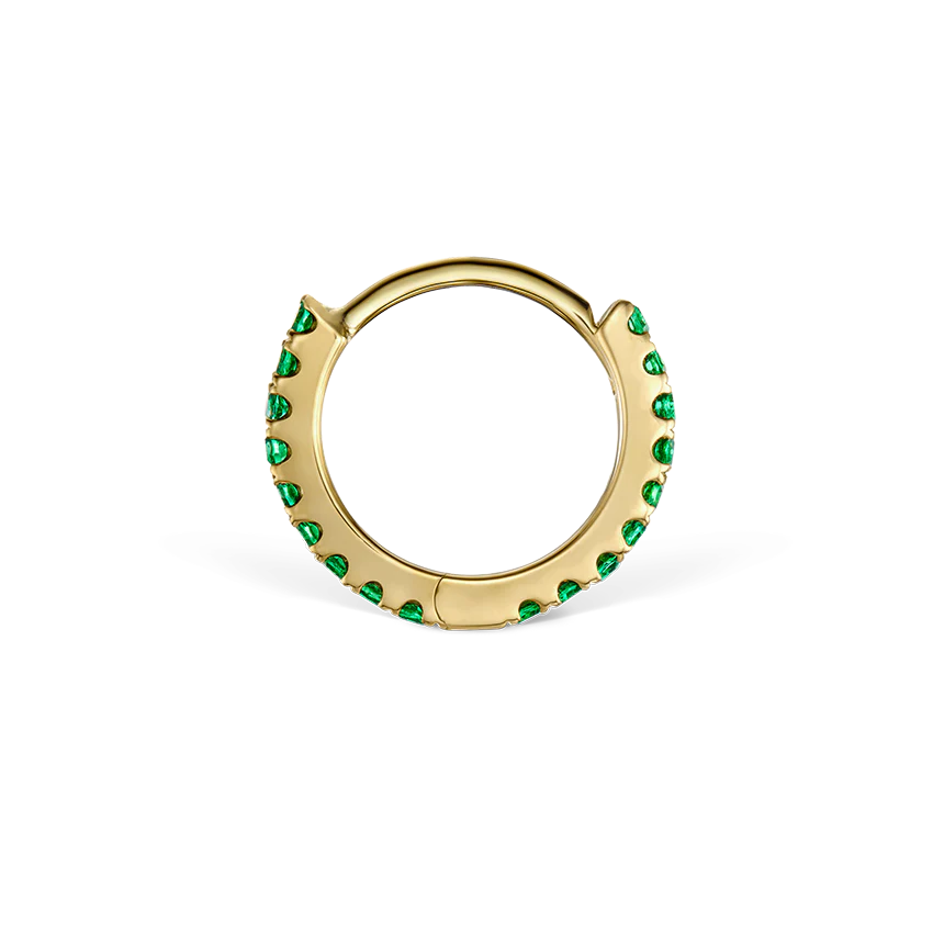 Emerald Eternity Hoop Earring - Image 15