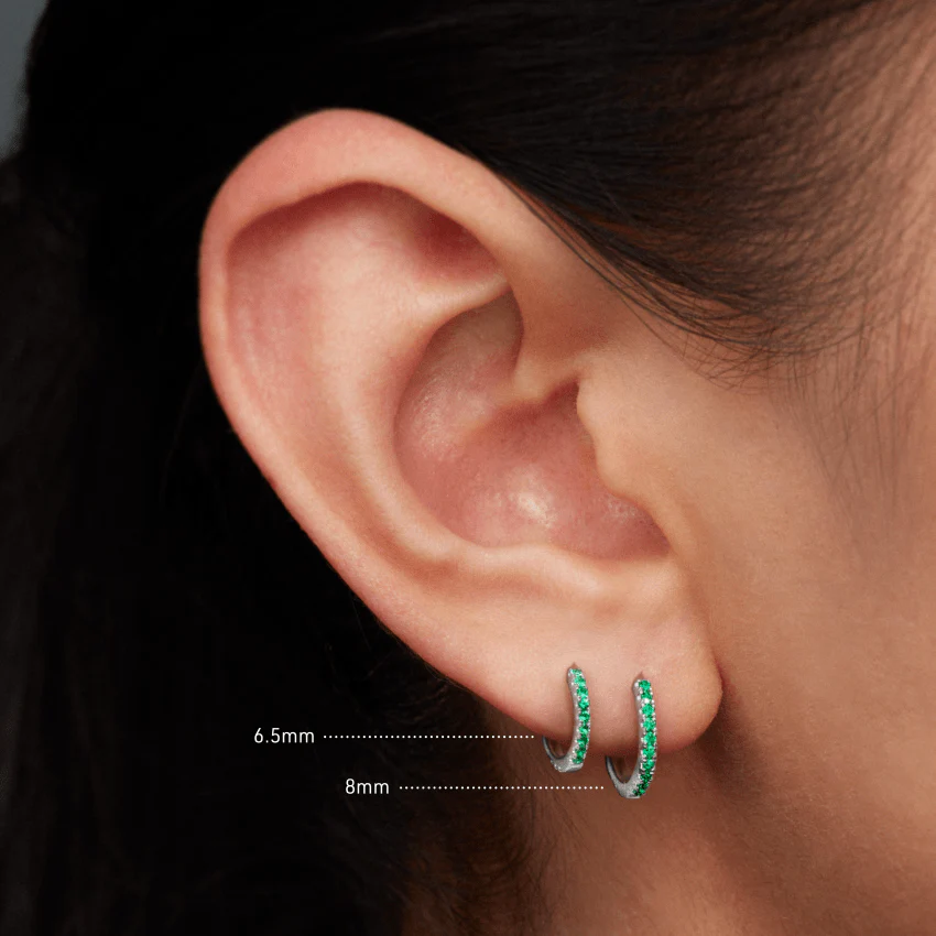 Emerald Eternity Hoop Earring - Image 18