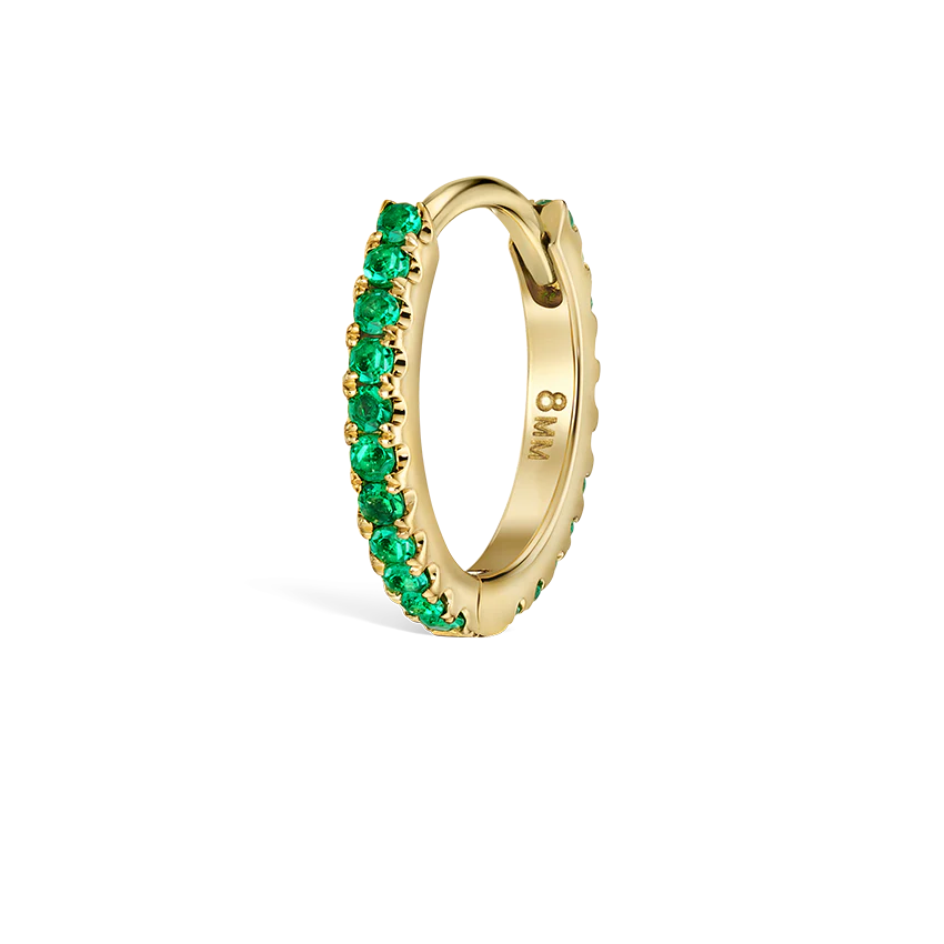 Emerald Eternity Hoop Earring - Image 19