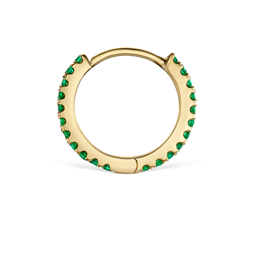 Emerald Eternity Hoop Earring - Image 20