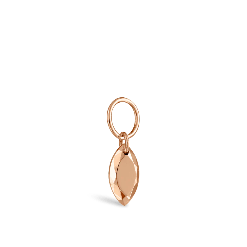 Faceted Gold Marquise Charm - Image 38