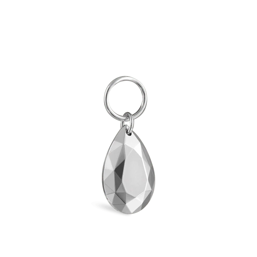 Faceted Gold Pear Charm - Image 10