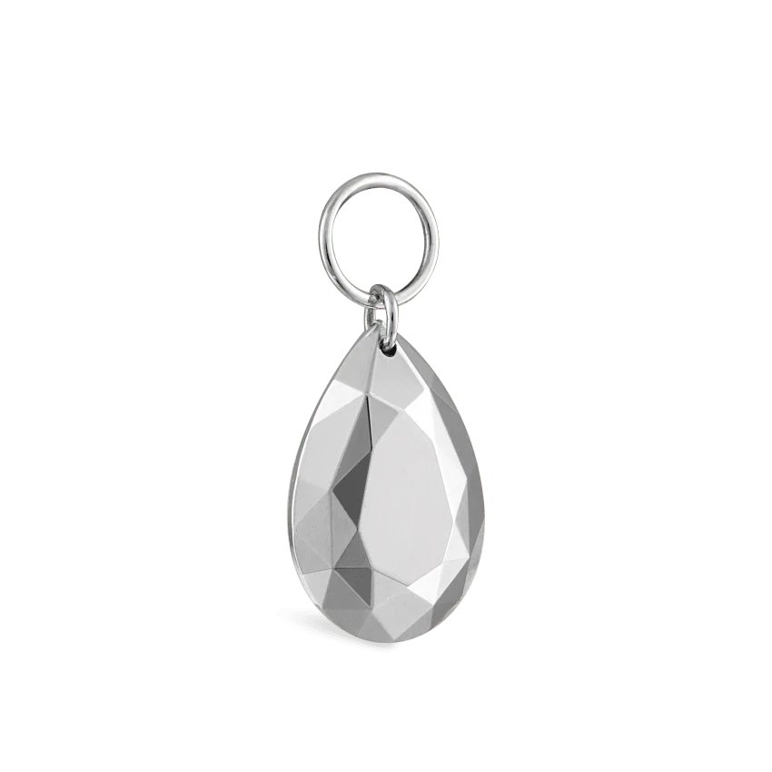 Faceted Gold Pear Charm - Image 14