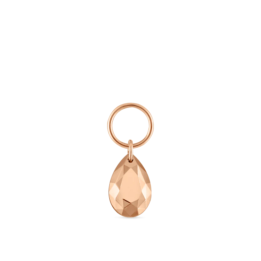 Faceted Gold Pear Charm - Image 29