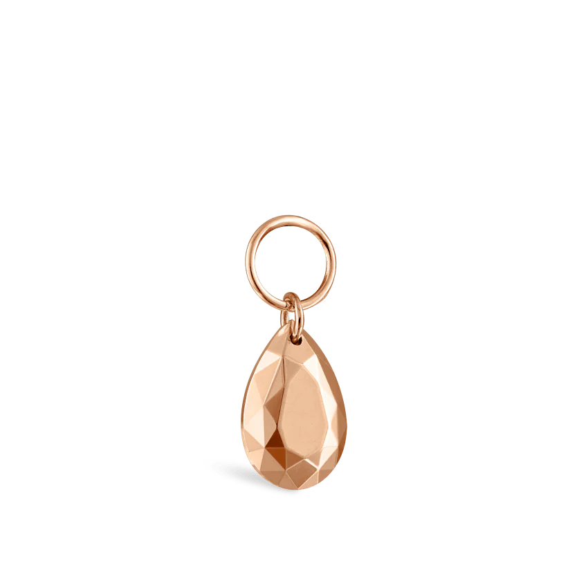 Faceted Gold Pear Charm - Image 33