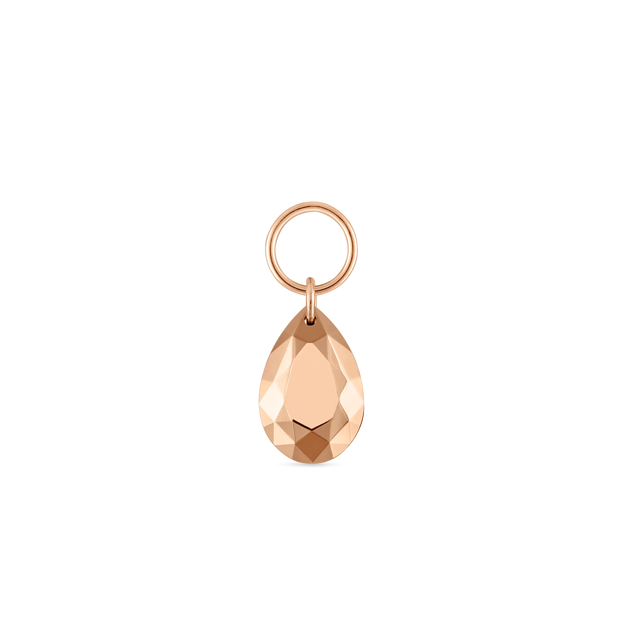 Faceted Gold Pear Charm - Image 45