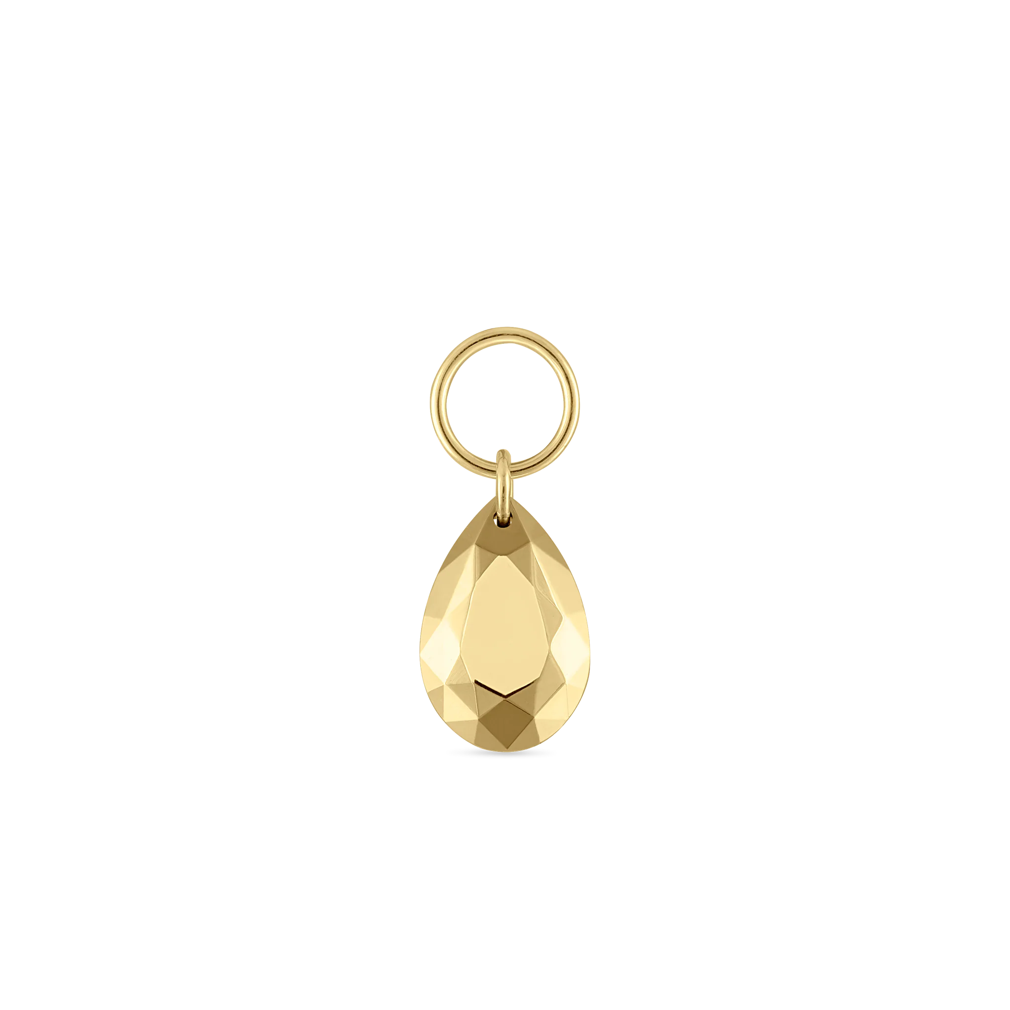 Faceted Gold Pear Charm - Image 47