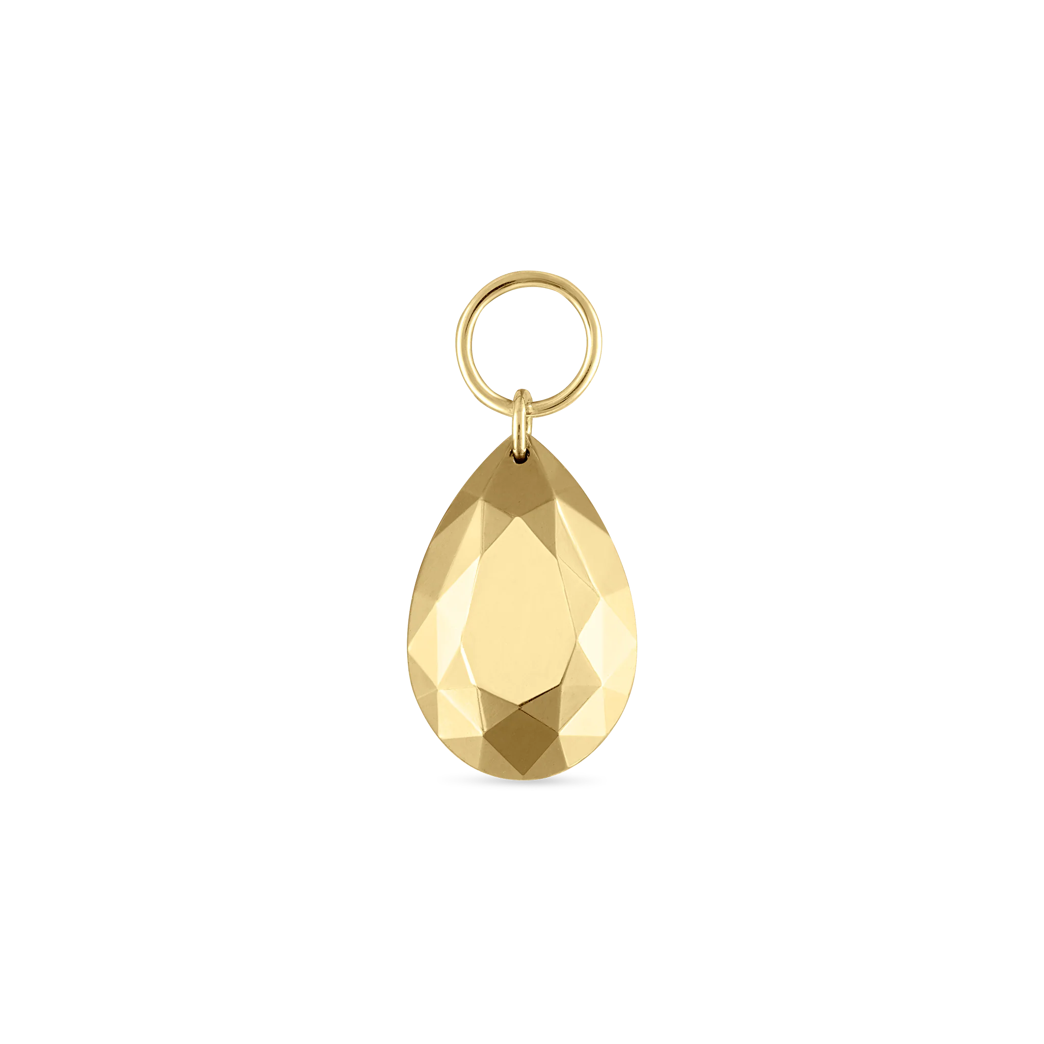 Faceted Gold Pear Charm - Image 53