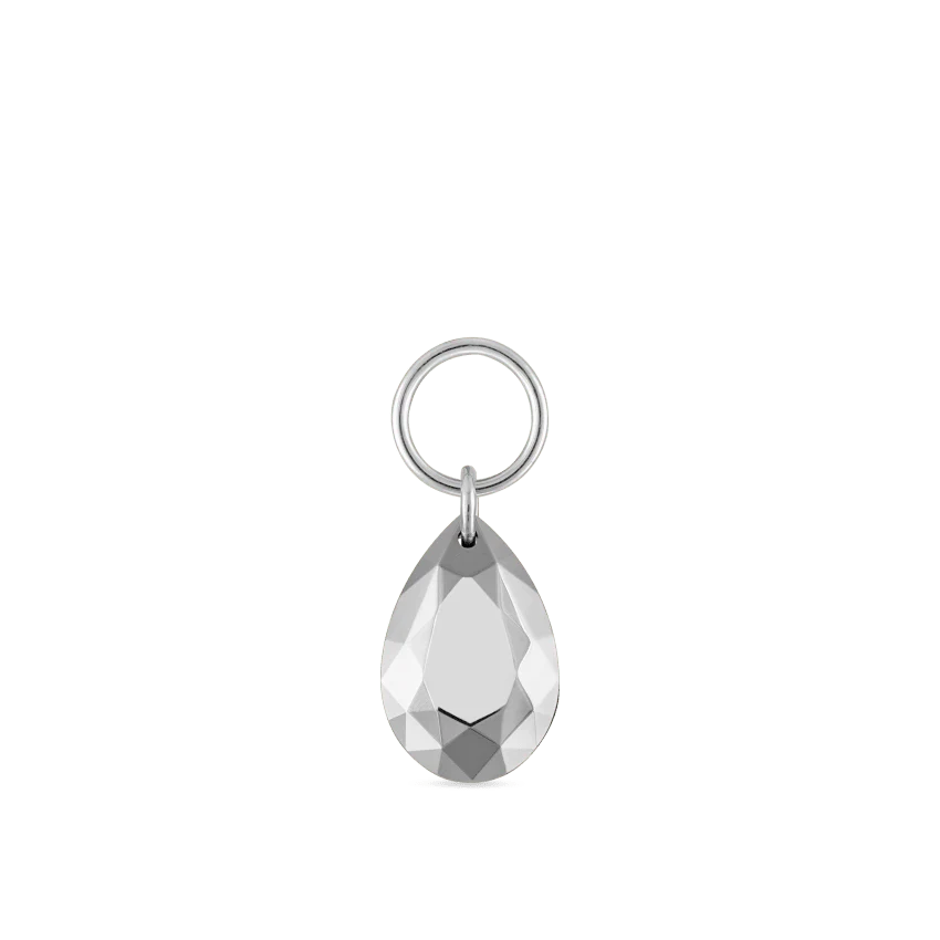 Faceted Gold Pear Charm - Image 6