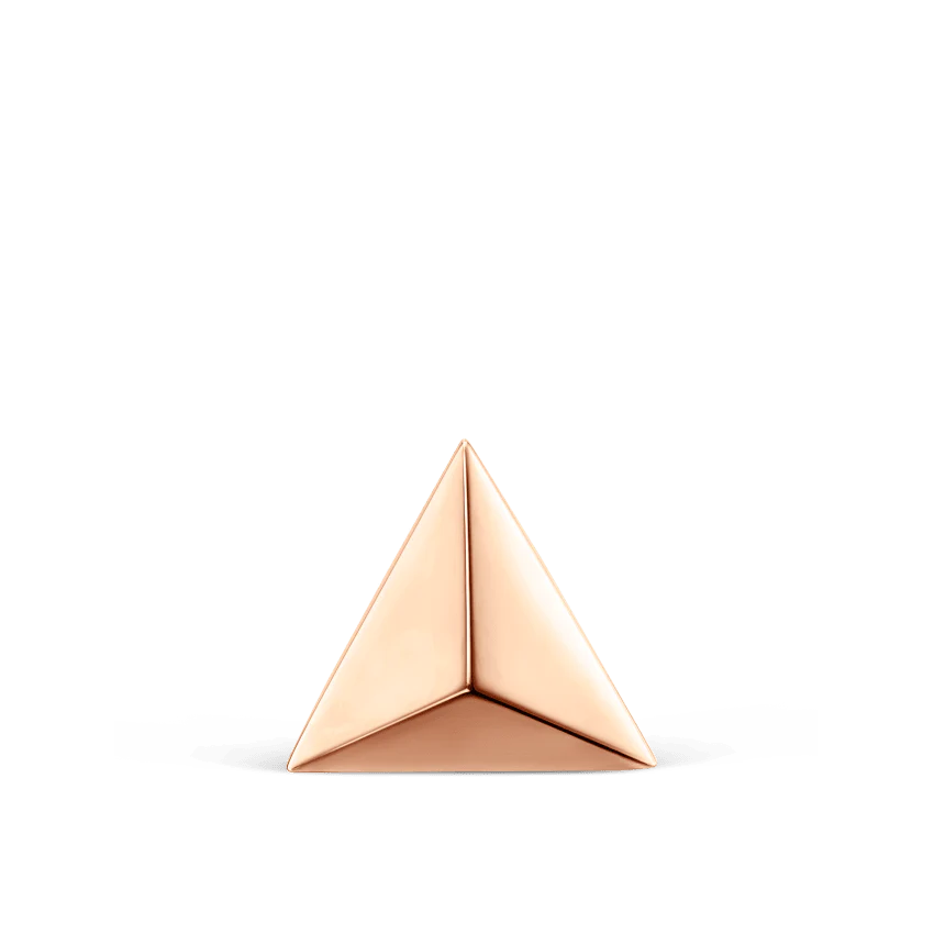 Faceted Triangle Threaded Stud Earring - Image 57