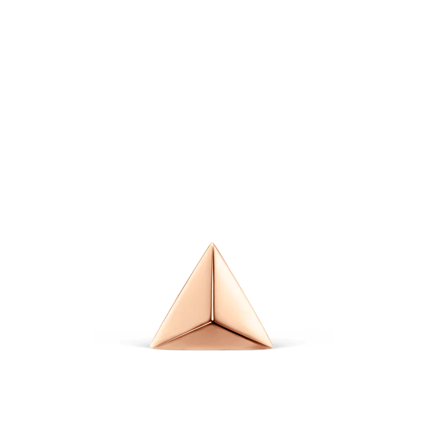 Faceted Triangle Threaded Stud Earring With Titanium Backing - Image 53