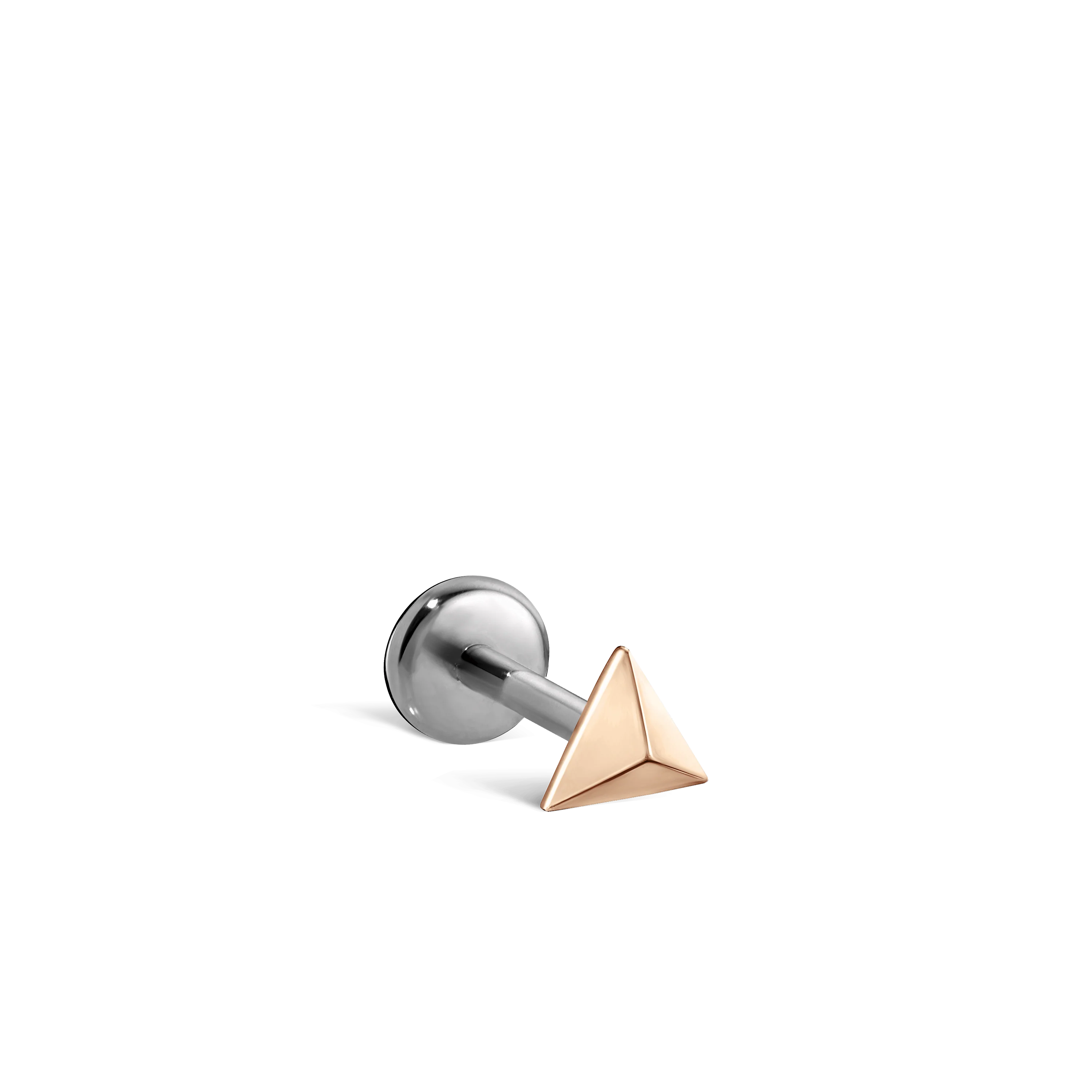 Faceted Triangle Threaded Stud Earring With Titanium Backing - Image 65