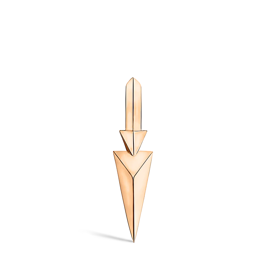 Faceted Triple Long Spike Hoop Earring - Image 46