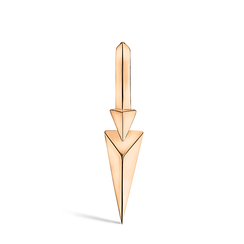 Faceted Triple Long Spike Hoop Earring - Image 51