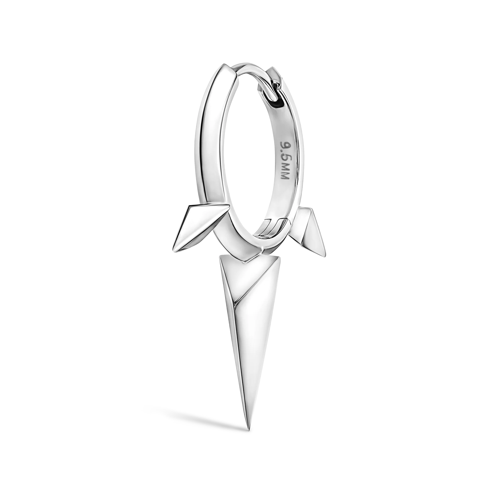 Faceted Triple Long Spike Hoop Earring - Image 72