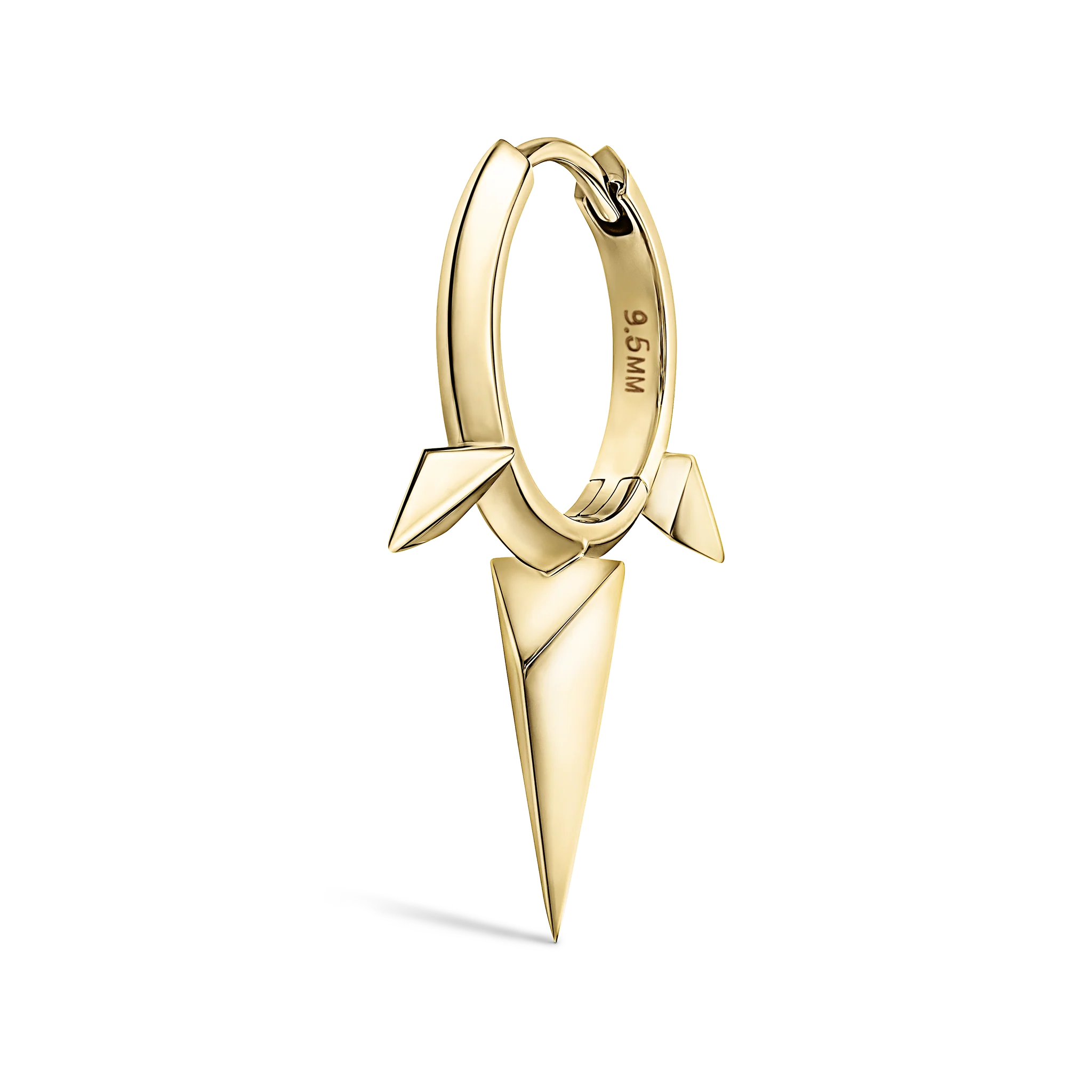 Faceted Triple Long Spike Hoop Earring - Image 73