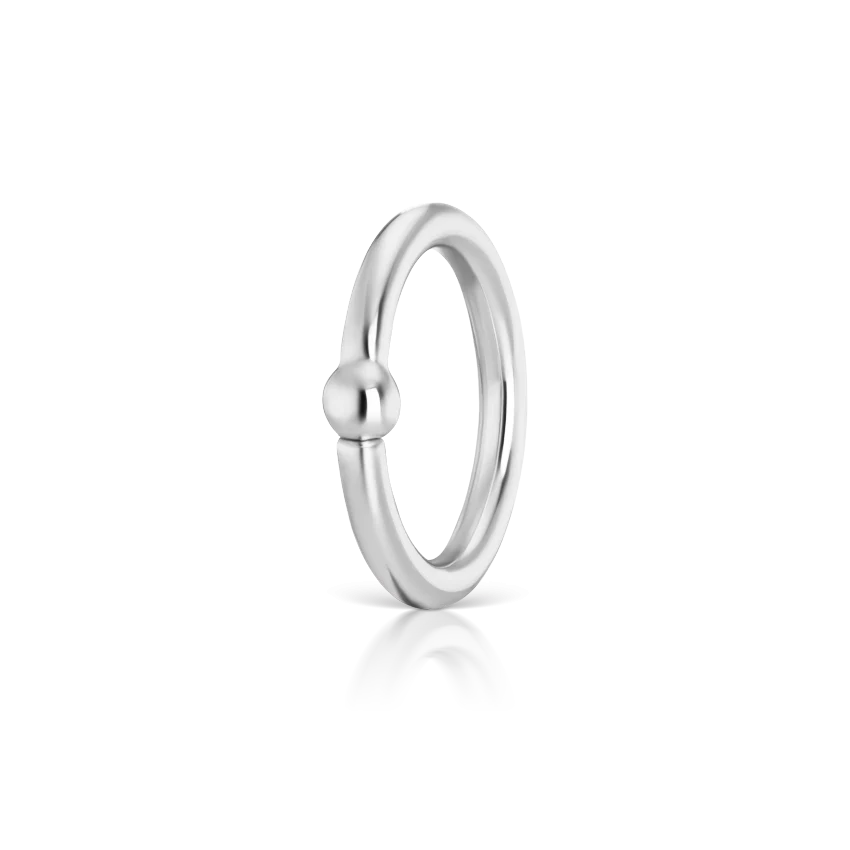 Fixed Gold Ball Ring - Image 2