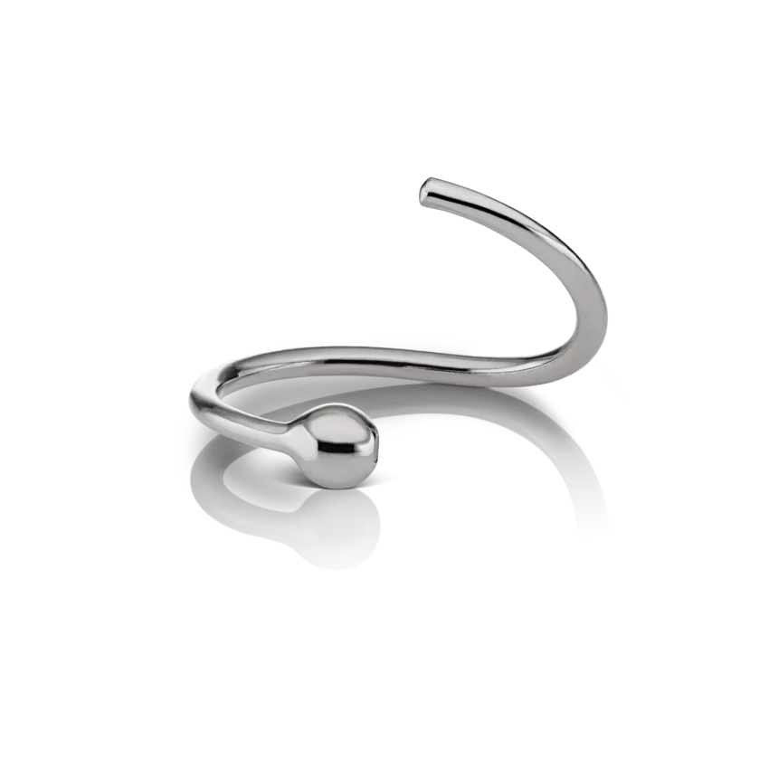 Fixed Gold Ball Ring - Image 48