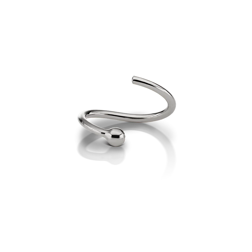 Fixed Gold Ball Ring - Image 7