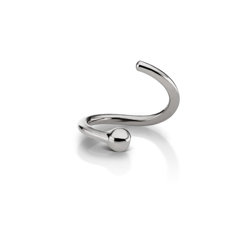 Fixed Gold Ball Ring - Image 9