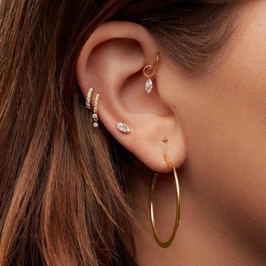 Flat Hoop Earring - Image 7