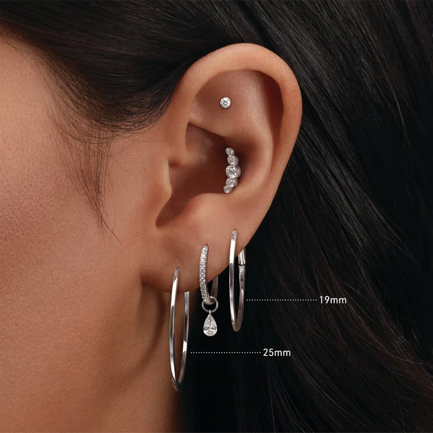 Flat Hoop Earring - Image 8