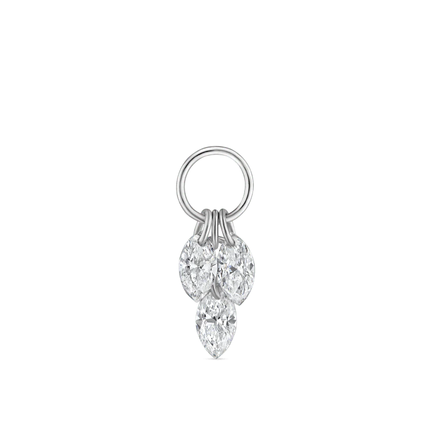 Floating Diamond Plume Charm - Image 2