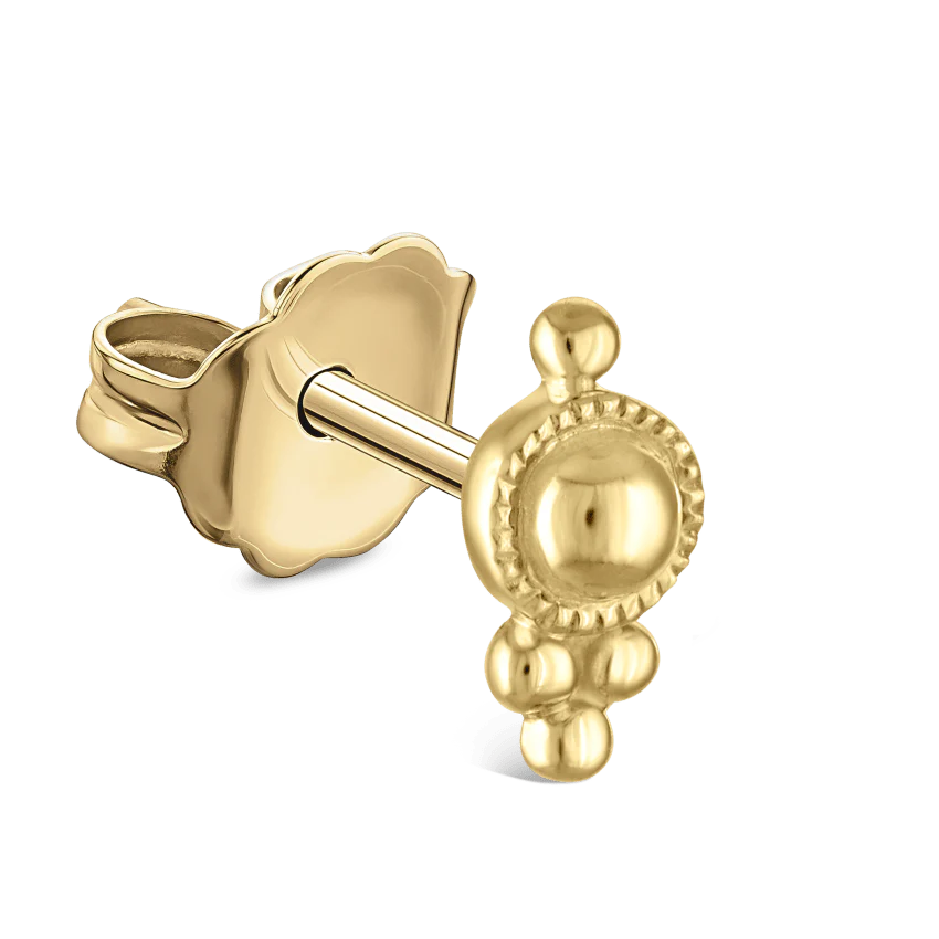 Four Ball Trinity Stud Earring - Image 4