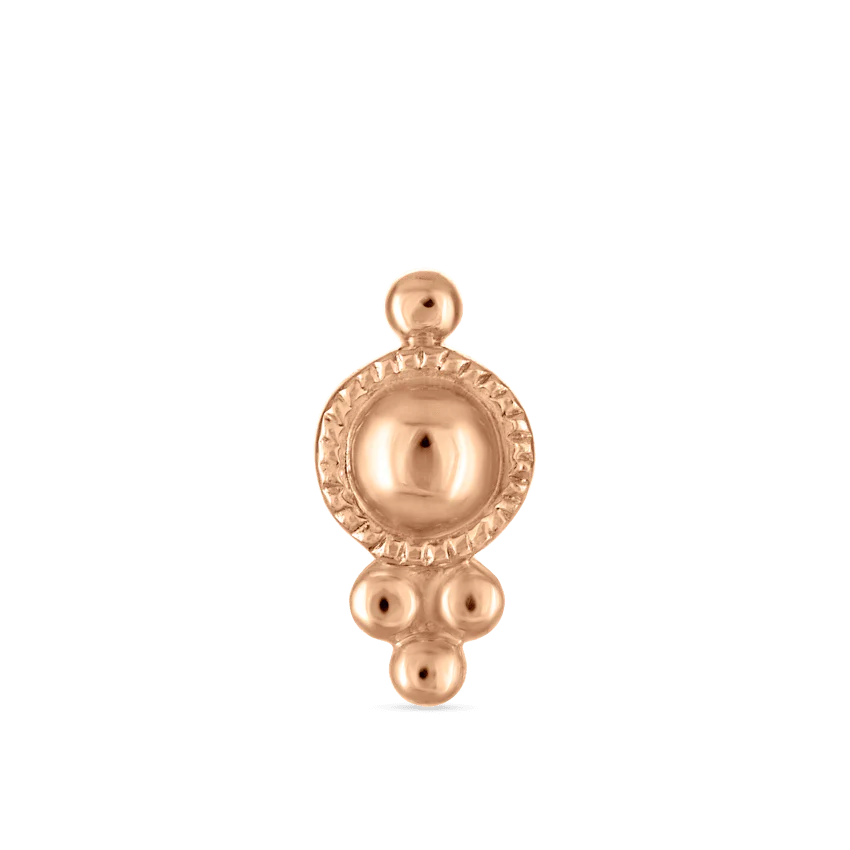 Four Ball Trinity Stud Earring - Image 7