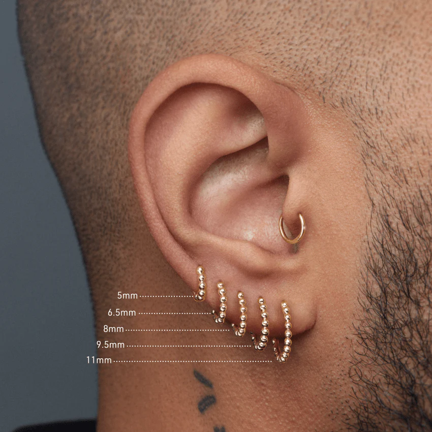 Granulated Hoop Earring - Image 64