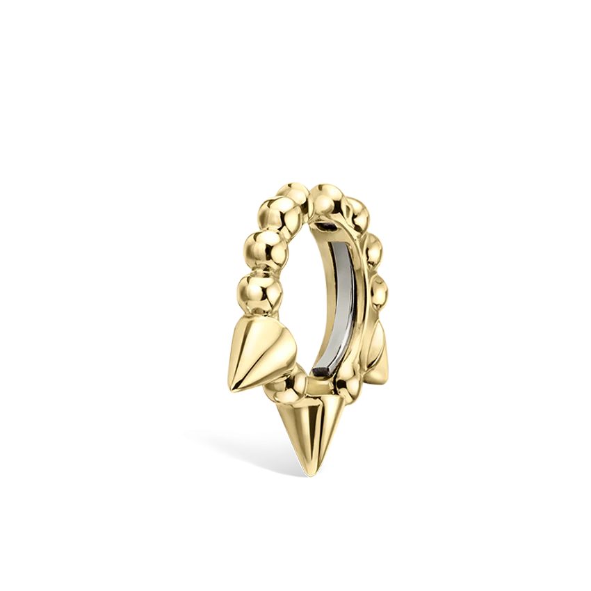 Granulated Triple Short Spike Tash Cuff Earring - Image 12
